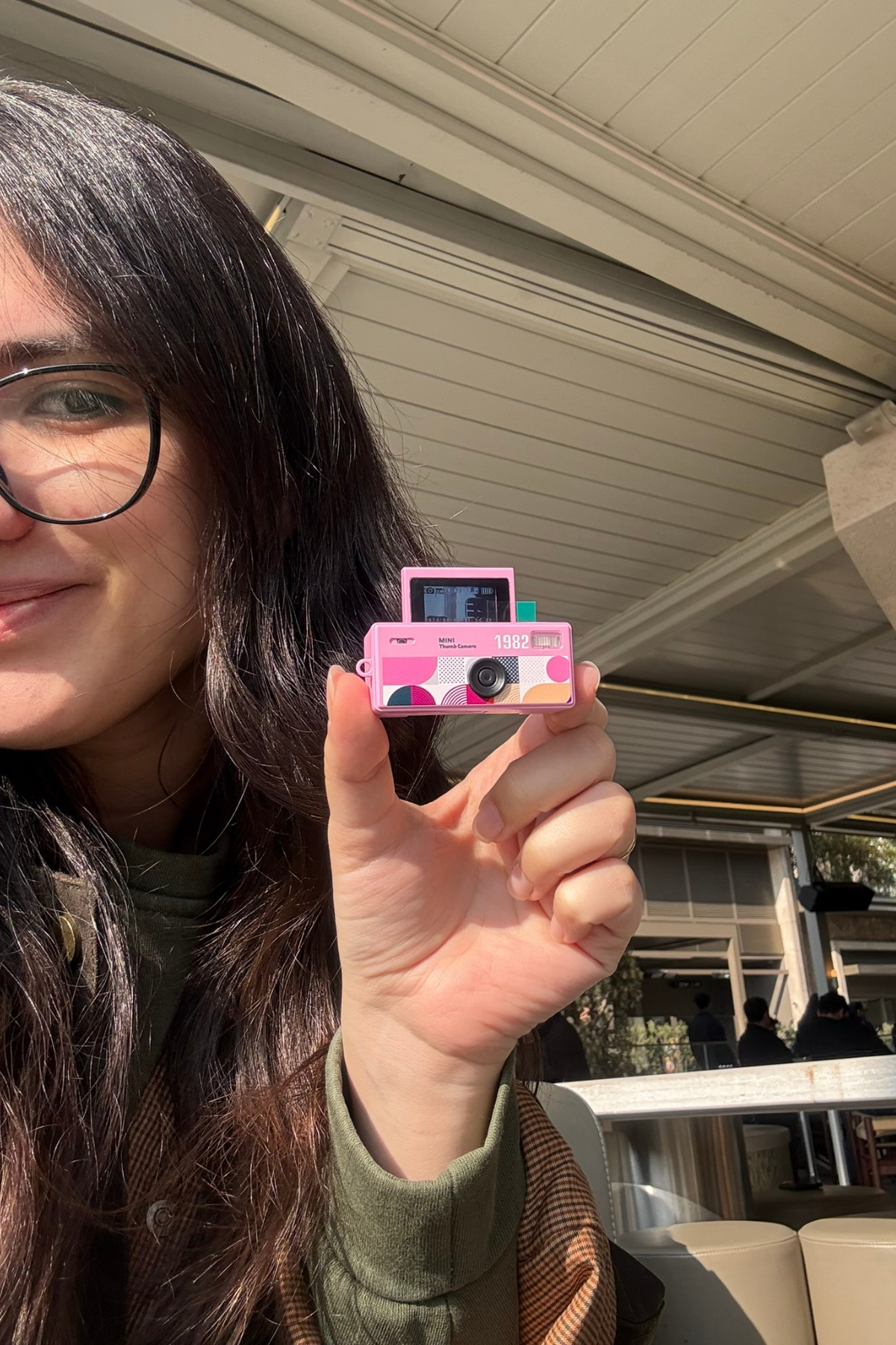 Mini Charm Kamera Dönen Ekran Flaşlı Selfie Video Vlog Kamerası 1080P+48MP