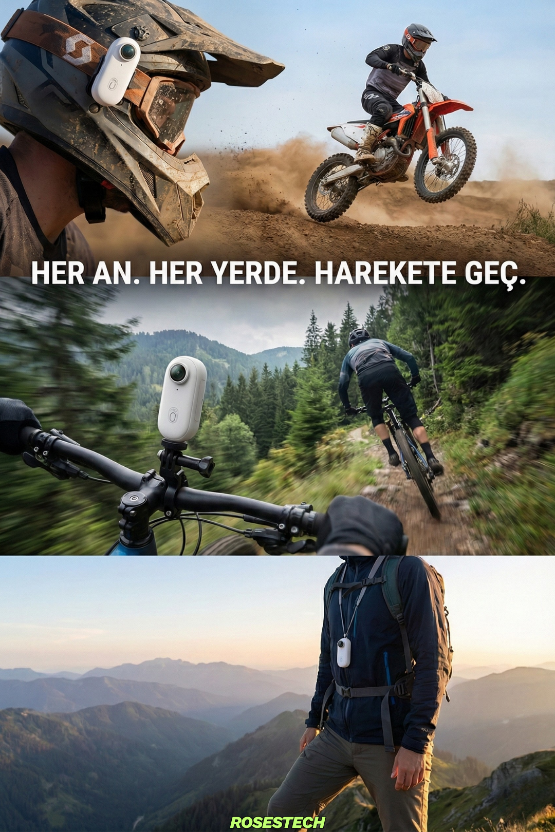 4K Giyilebilir Mini WiFi Aksiyon Kamerası