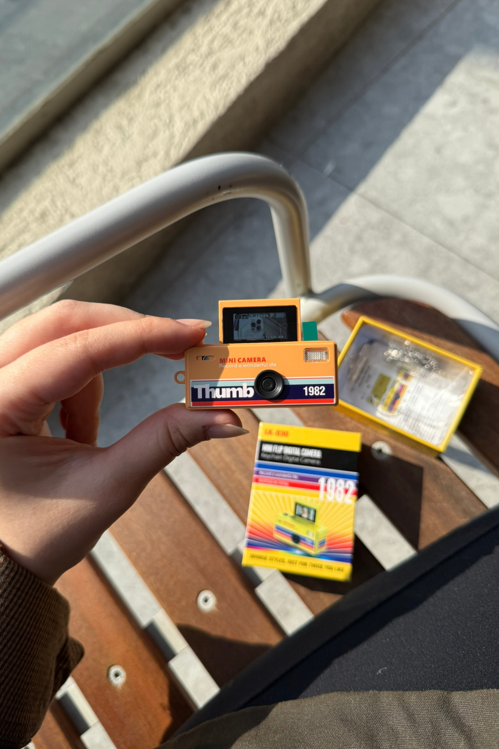 Mini Charm Kamera Dönen Ekran Flaşlı Selfie Video Vlog Kamerası 1080P+48MP