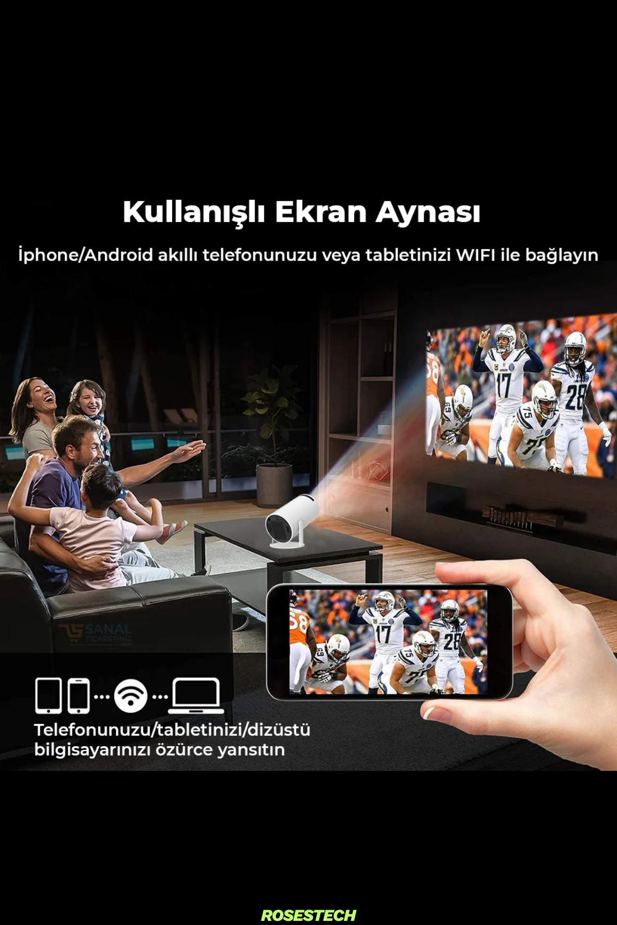 Akıllı HD Projeksiyon Cihazı