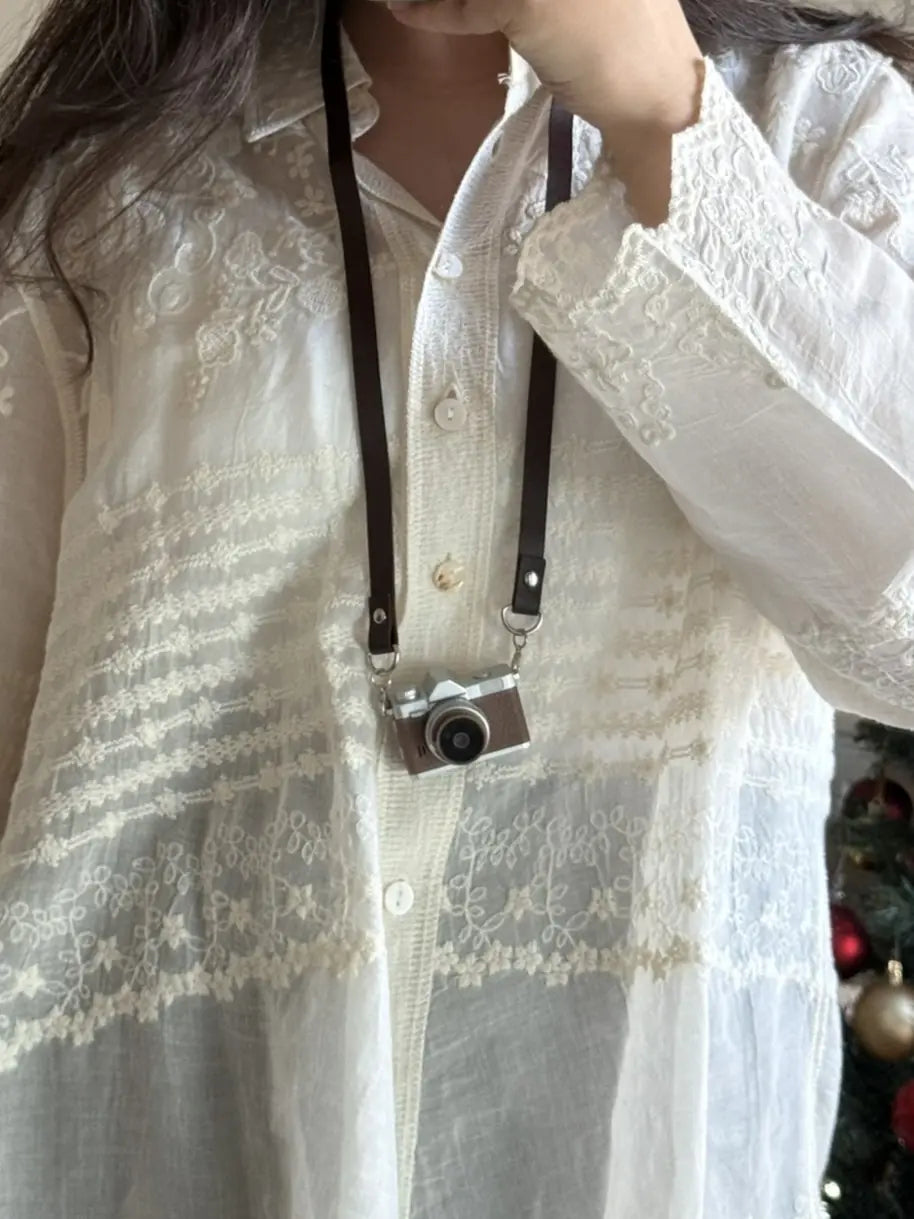 Mini Dijital Kamera Powerbankli Flaşlı Retro Filtre Deri Boyun Askısı 1080P