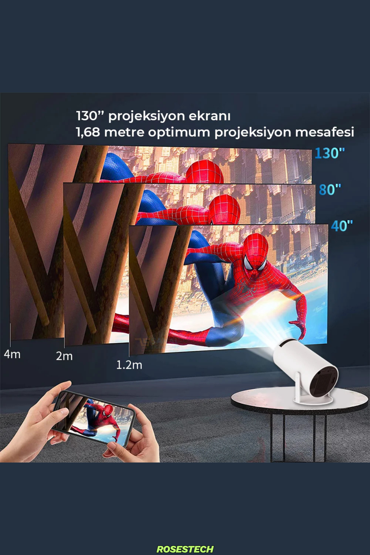 Akıllı HD Projeksiyon Cihazı