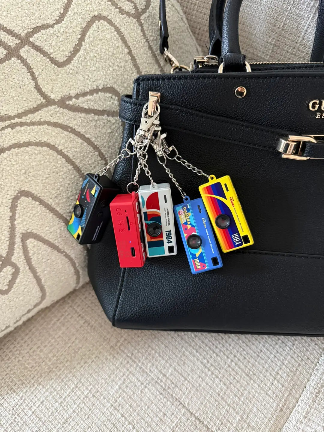 Mini Dijital Charm Kamera Retro Filtreli Video Foto Kamera 1080P+12MP