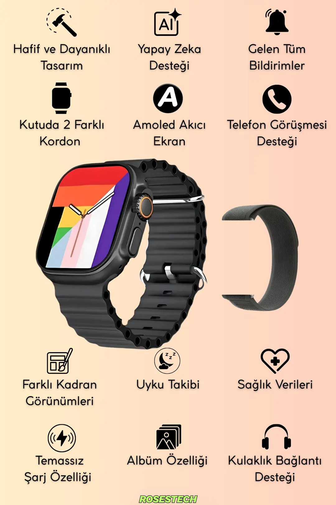 HK11 ULTRA Çok Fonksiyonel Akıllı Saat